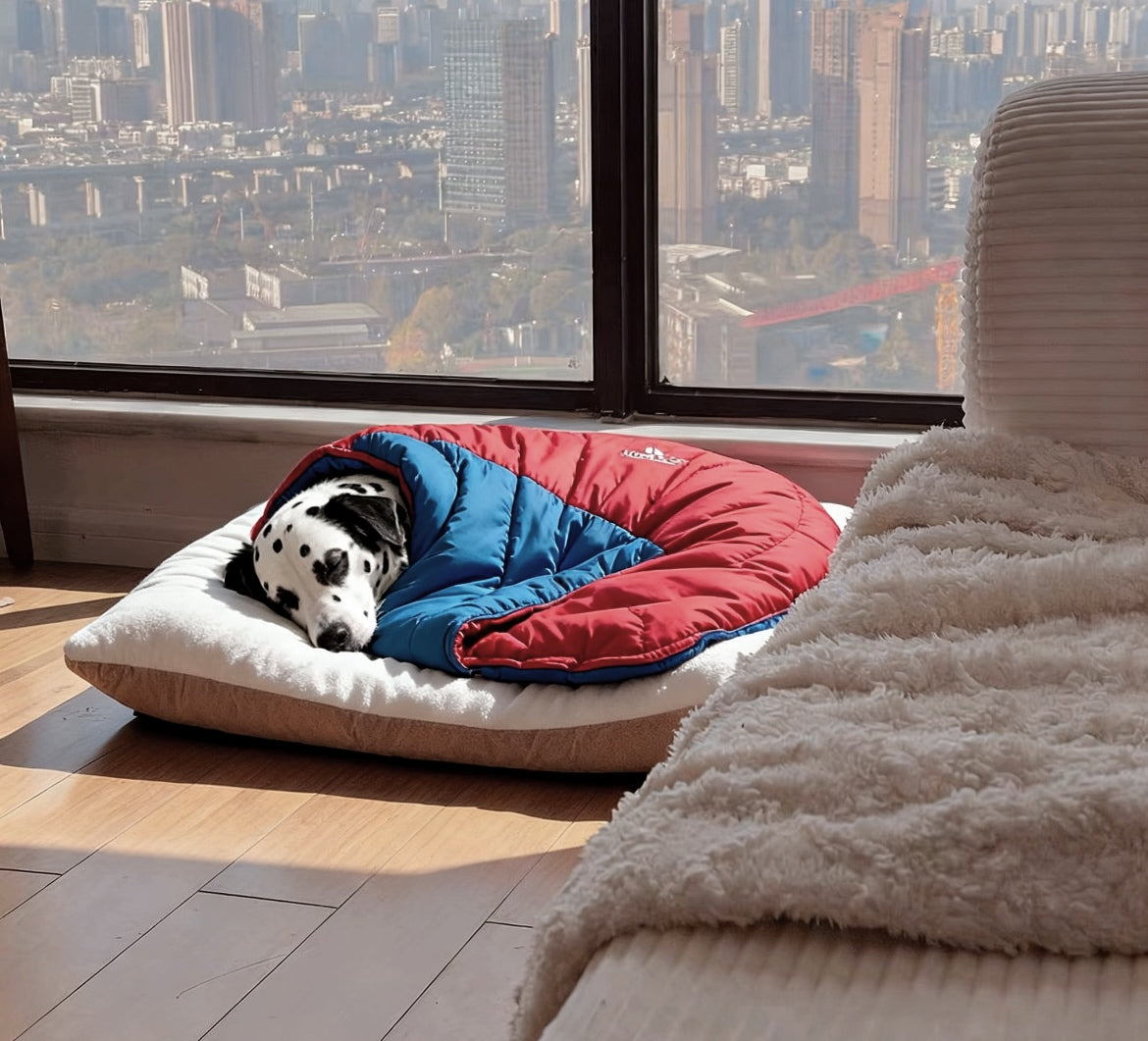 Dog Winter Camping Sleeping Bag - Large Breed Pet Warm Sleeping Bag for Cold Weather