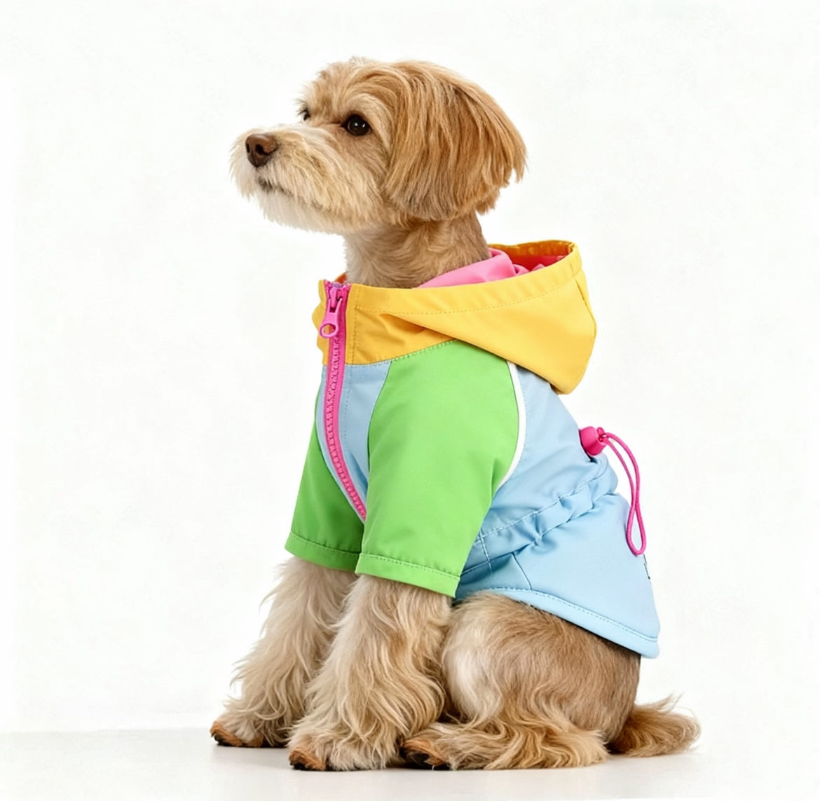 Dog Outdoor Jacket – Lightweight, Breathable Windbreaker for Small Dogs｜Waterproof, Dirt-Resistant｜Leash-Friendly Design