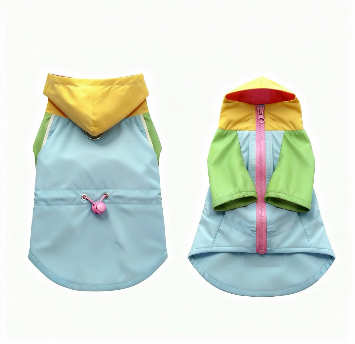 Dog Outdoor Jacket – Lightweight, Breathable Windbreaker for Small Dogs｜Waterproof, Dirt-Resistant｜Leash-Friendly Design