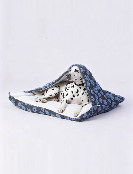 Dog Sleeping Bag Bed for Small & Medium Dogs - Winter Warm Camping Dog Nest, Enclosed Dog Pocket Bed, Removable & Washable