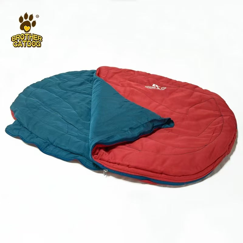Dog Winter Camping Sleeping Bag - Large Breed Pet Warm Sleeping Bag for Cold Weather